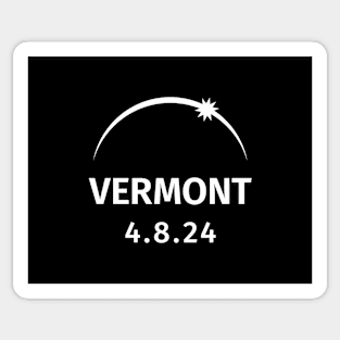 4.8.2024 Solar Eclipse Vermont Sticker